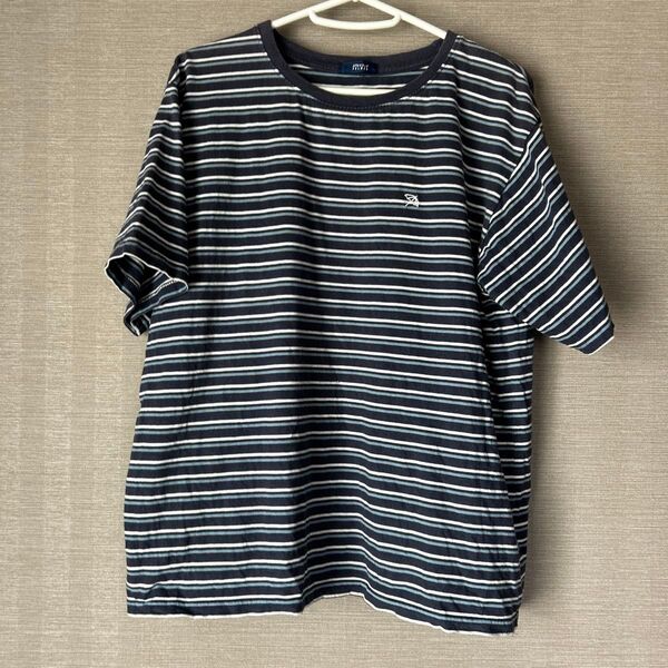 ⑩ 【ARNOLD PALMER】 ボーダー柄Tシャツ サイズLL
