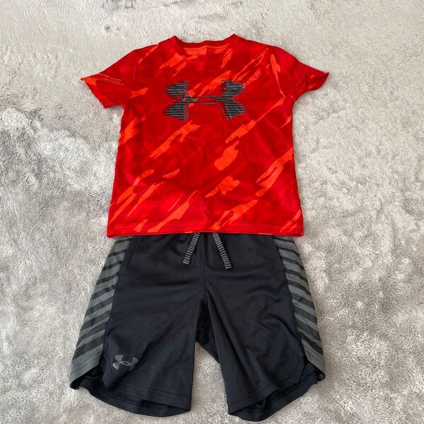 アンダーアーマー半袖短パン上下セット キッズ Tシャツ 子供服 スポーツ