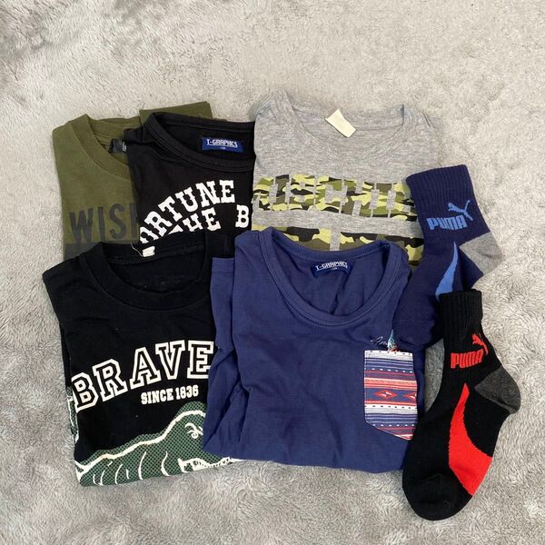 長袖ロングTシャツセット 130センチ 長袖Tシャツ 男の子 子供服