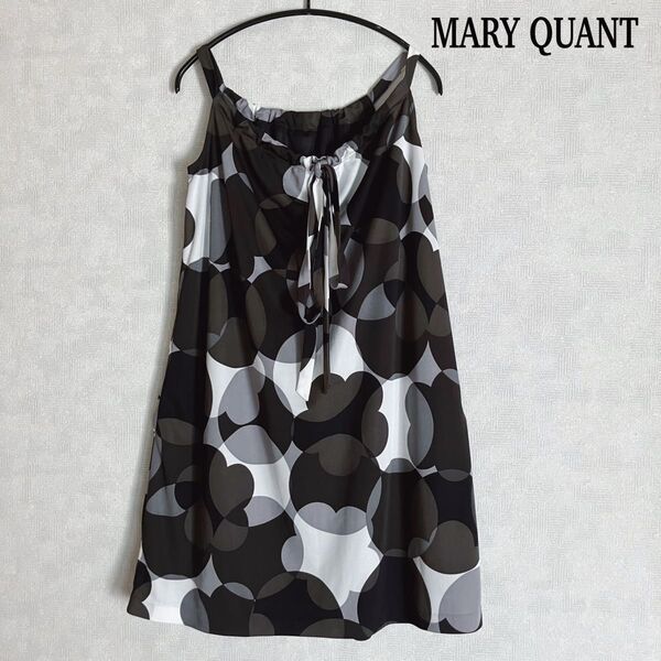 MARY QUANT マリークヮント マリクワ キャミソールワンピース 総柄 花柄 フラワーモチーフ