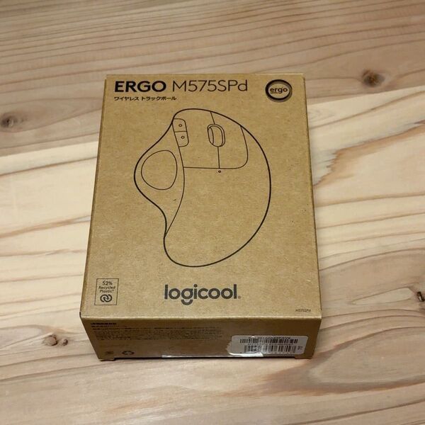 【美品】logicool ERGO M575SP ワイヤレス トラックボール M575SPda(ブラック/ブルーボール)