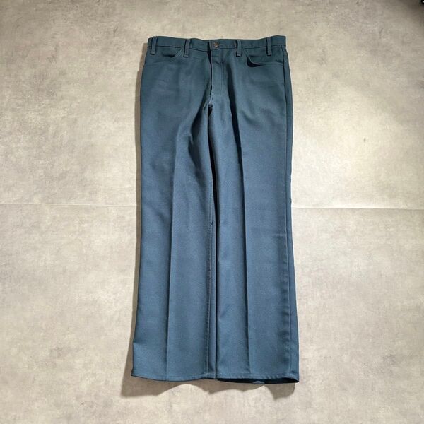 古着 80s LEVI’S リーバイス スラックス パンツ スコビル ブルー USA製 SCOVILL ジップ cityboy