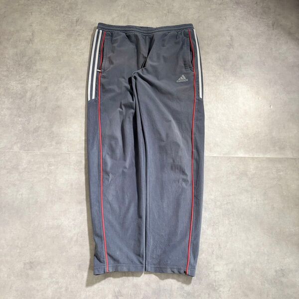 古着 00s adidas トラックパンツ ベロア グレー 3ストライプ アディダス スウェット パンツ cityboy