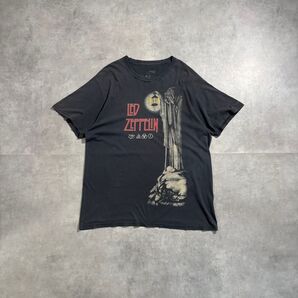 古着 レッド・ツェッペリン 半袖 Tシャツ ブラック フェード バンドT 黒 led Zeppelin アメカジ グランジ