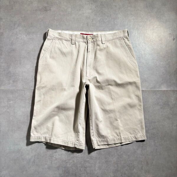 古着 00s LEVI’S レッドタブ ハーフパンツ ライトベージュ 短パン ショートパンツ リーバイス ショーツ チノパン