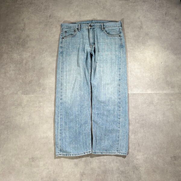 古着 00s LEVI’S 569 デニムパンツ ライトブルー 色落ち 極太 リーバイス ジーパン cityboy ワイド