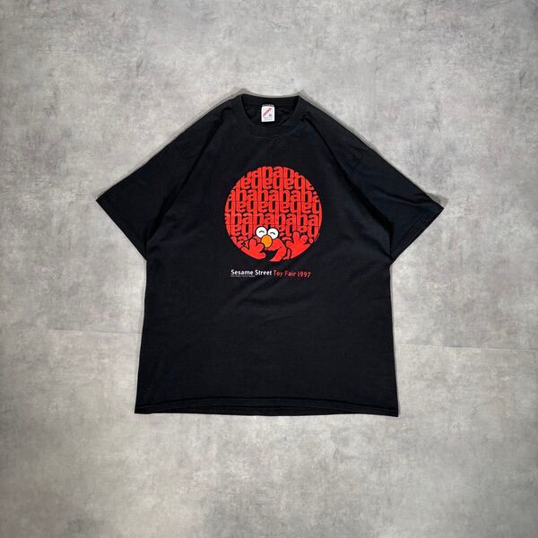 激レア 古着 90s SESAME STREET Tシャツ エルモ ELMO USA製 セサミストリート ムービーT 半袖