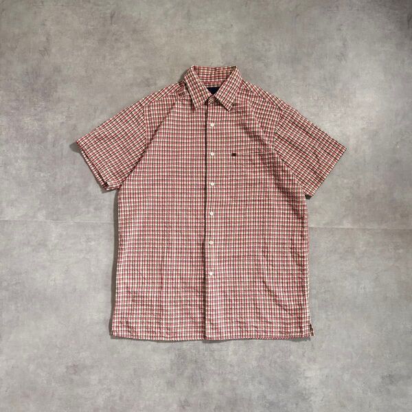 古着 90s〜 NAUTICA 半袖 チェックシャツ シアサッカー ボックスシルエット ノーティカ check shirt