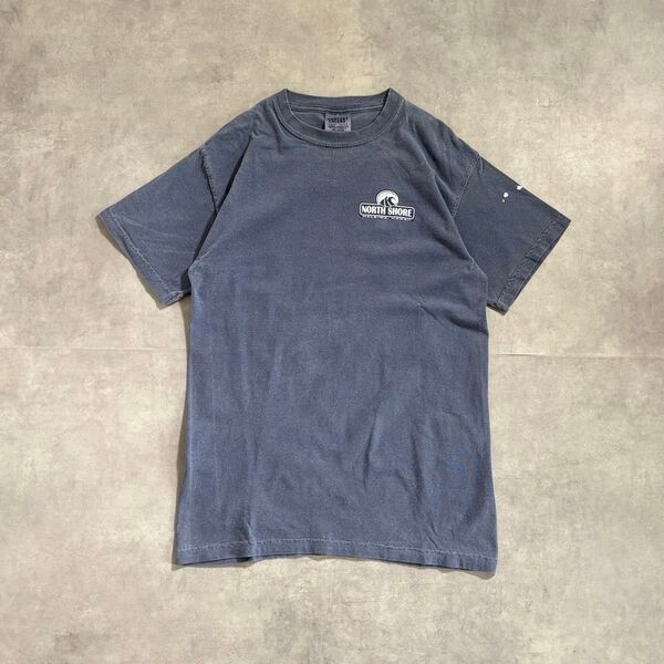 古着 00s サーフ 半袖 Tシャツ フェード 短丈 cityboy ストリート Surf print T shirt