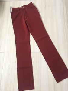  unused storage goods Bobson Denim happy face 27 tight strut stretch red light brown group * letter pack post service plus shipping possible *
