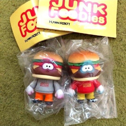 ジャンクフーディーズガチャ JUNK FOODiesフィギュアコレクションガチャガチャ バーギー A B ハンバーガー ゾンビ新品