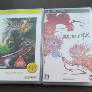 PSPソフト2本セット モンスターハンターポータブル2ndG ファイナルファンタジー零式