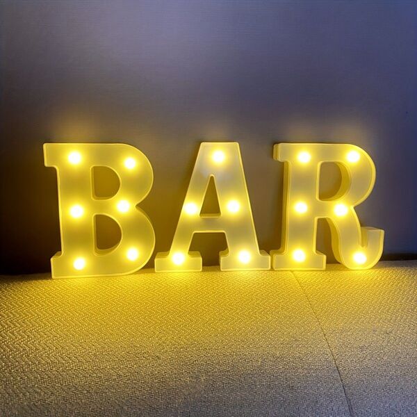 BAR バー ネオンサイン ネオンライト LED 照明 ライト USB 英語 インテリア 看板 店