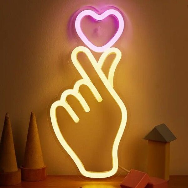 ハート ネオンサイン ネオンライト LED 照明 ライト オブジェ 結婚式 壁装 看板 バー ネオン看板 インテリア USB