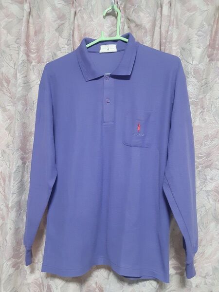 NSYC POLO 長袖ポロシャツ パープル メンズ【M】 USED