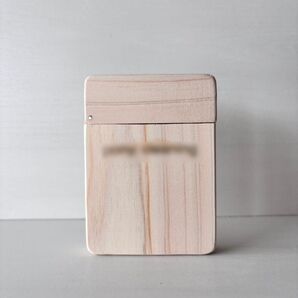 ハンドメイド ひのきのカードケース 縦型