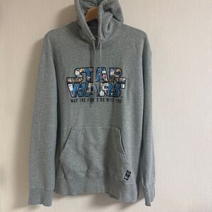 【UNIQLO × STAR WARS】 XLサイズ グレーパーカー フード付き