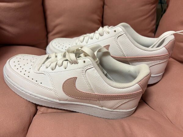 値下げ可★NIKE COURT VISION LO NN ナイキ コートビジョン スニーカー ピンク 24.5cm