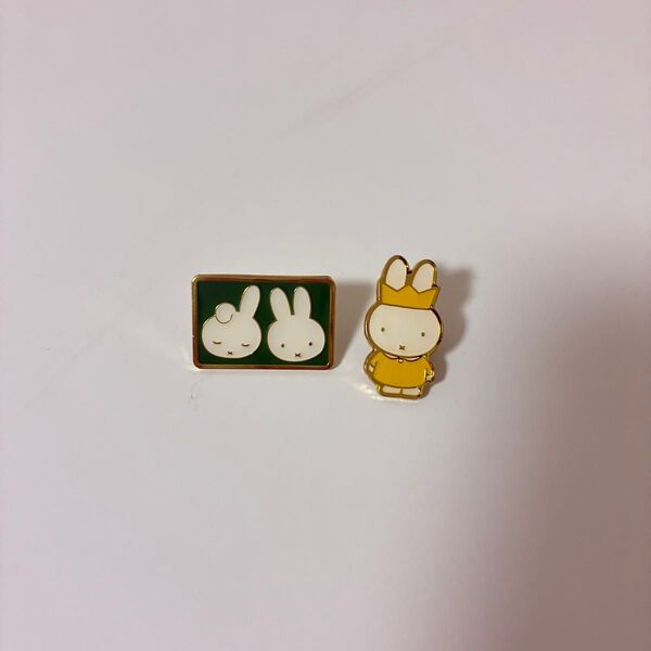 miffy ミッフィー ピンバッジ バッチ 2点セット まとめ売り
