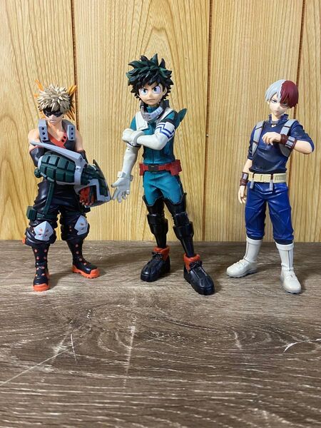 僕のヒーローアカデミア 緑谷・爆豪・轟 フィギュア 3点セット 箱・台座なし 美品