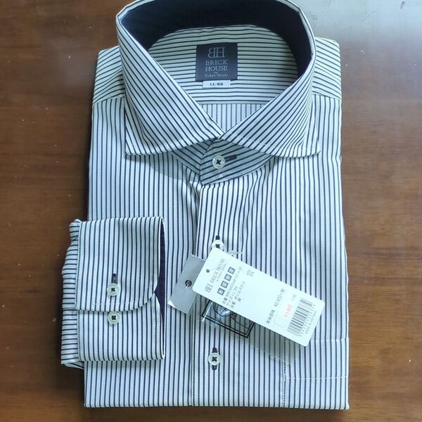 BRICK HOUSE by Tokyo Shirts ストライプシャツ LL-86 未使用