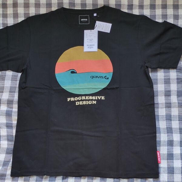 gravis Tシャツ PROGRESSIVE DESIGN 黒 メンズ L(USサイズ) 未使用