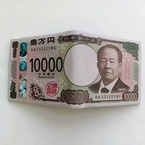 【新品】新一万円札モチーフ折りたたみ財布【渋沢栄一】