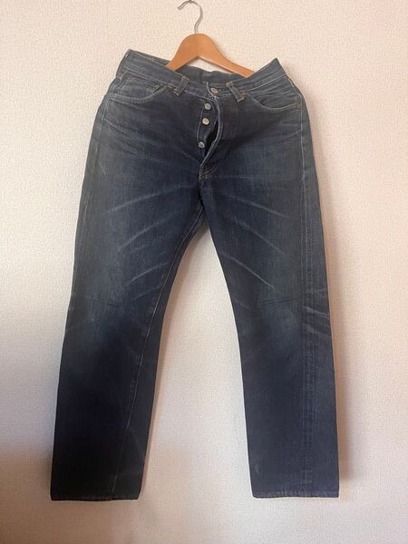 最終お値下げ!【 LEVI'S 501XX 】リーバイス 米国製 バレンシア 、ビッグE 復刻デニム 555刻印 古着 W29