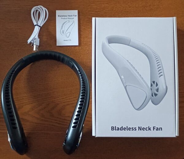 ネックファン ハンズフリーファン 首掛け扇風機 ネッククーラー 羽根なし ネックファン USB充電式 携帯扇風機