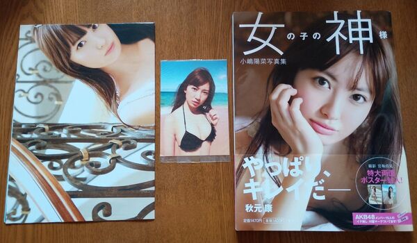 小嶋陽菜写真集 『女の子の神様』 宮坂浩見/撮影 初版 付録ポスター&生写真1枚付き