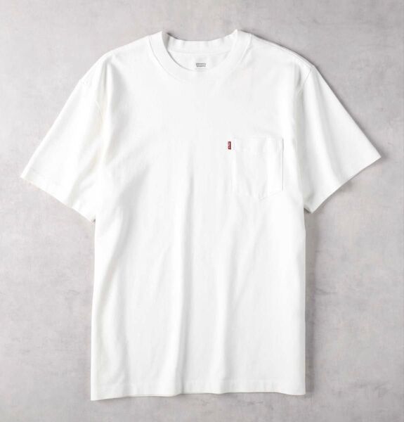 Levi's/リーバイス ヘビーウェイト ポケット Tシャツ ホワイト BRIGHT WHITE
