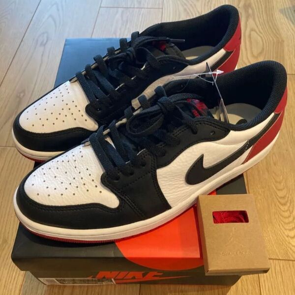 新品未使用 NIKE Air Jordan 1 Retro Low OG Black Toe 28.5cm