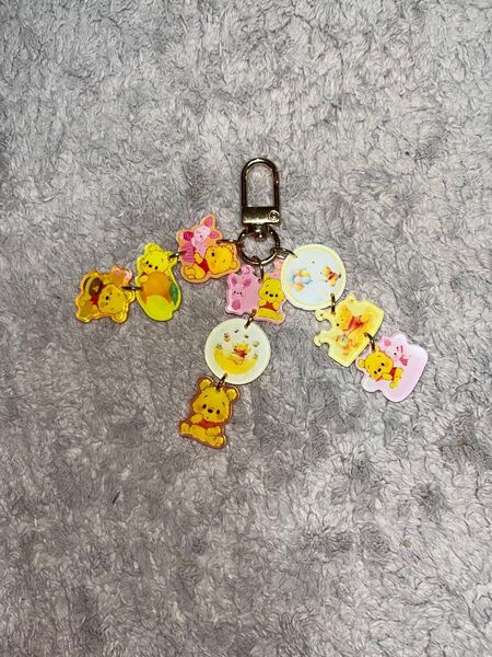 プーさん キーホルダー アクリル