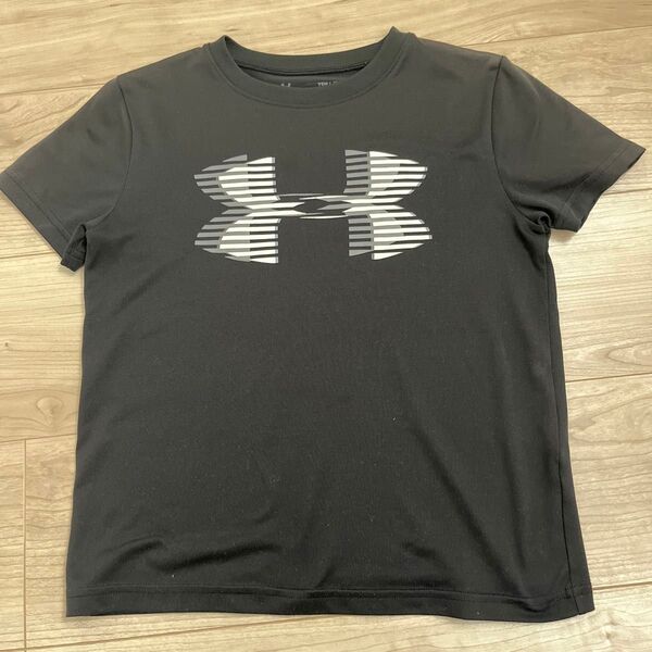 Tシャツ 半袖 黒 アンダーアーマー UNDERARMOUR YSM 130 速乾