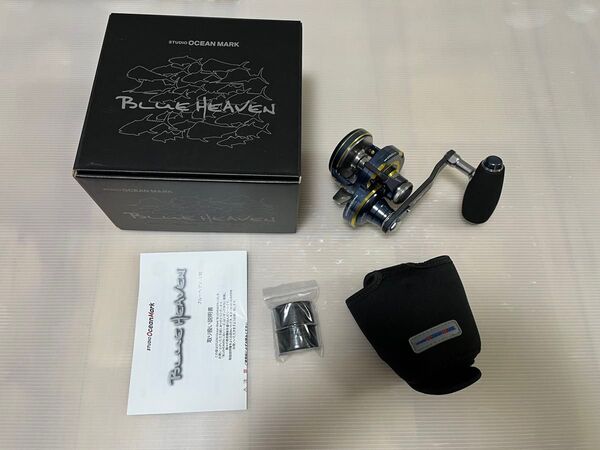 美品 限定 ブルーヘブン L30Hi/L ネイビー ゴールド 23 スタジオ オーシャンマーク BLUE HEAVEN 左 レフト