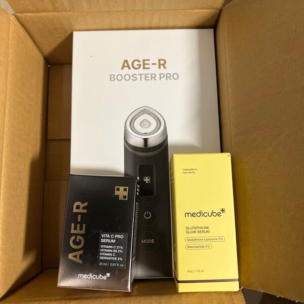 AGE-R Booster pro 美顔器 メディキューブ 3点セット