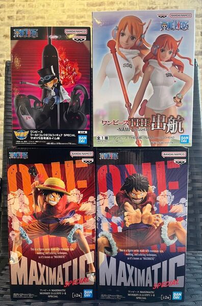 ワンピース ルフィ サボ ナミ フィギュア 4体セット