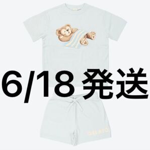 ダッフィー&フレンズ ジェラートピケ ルームウエアセット〈gelato pique〉半袖 青色 新品未開封品