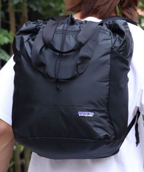 新品 Patagonia ウルトラライトブラックホールトートパック 27L ブルー