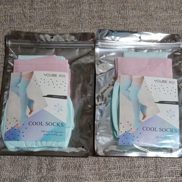 YOUBE #05 冷感ニーハイソックス 着圧