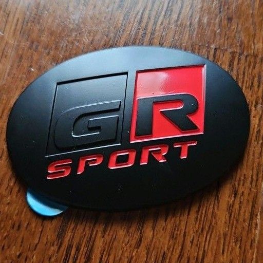 GR SPORT ステアリングエンブレム ステッカー 艶なし マット ブラック