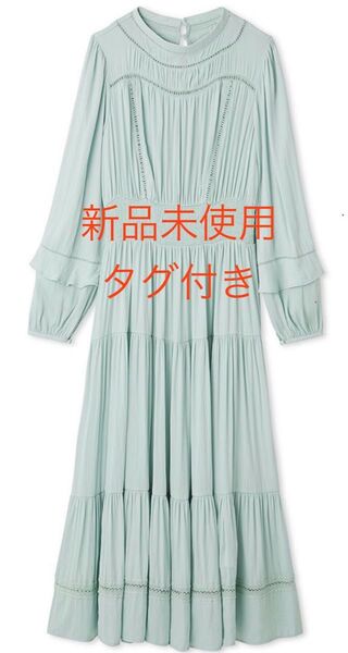 元値29700円 新品未使用タグ付き CELFORD セルフォード ミントグリーン 長袖 ロングワンピース 美品 完売品 人気商品