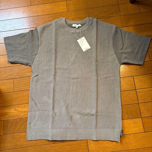 値下げしました! THE SHOP TK ニットTシャツ グレー 未使用 メンズ