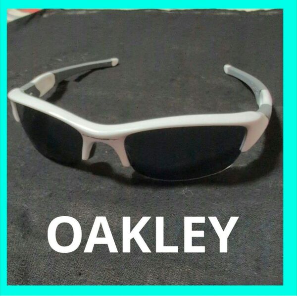 美品★Oakley★オークリー サングラス ホワイト スポーツ スポーツサングラス ゴルフ