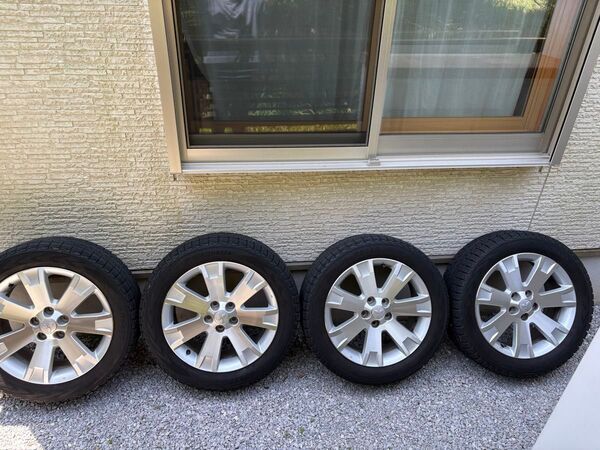 送料込み 三菱 デリカD5 純正ホイール スタッドレス ヨコハタイヤ アイスガード G075 SUV 225/55R18