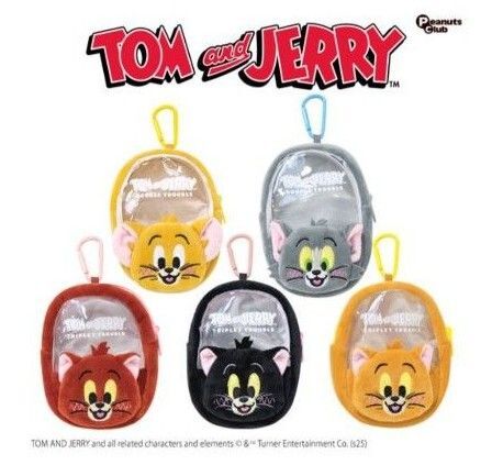 【トムとジェリー】3匹の子猫 アップリケポーチ 全5種