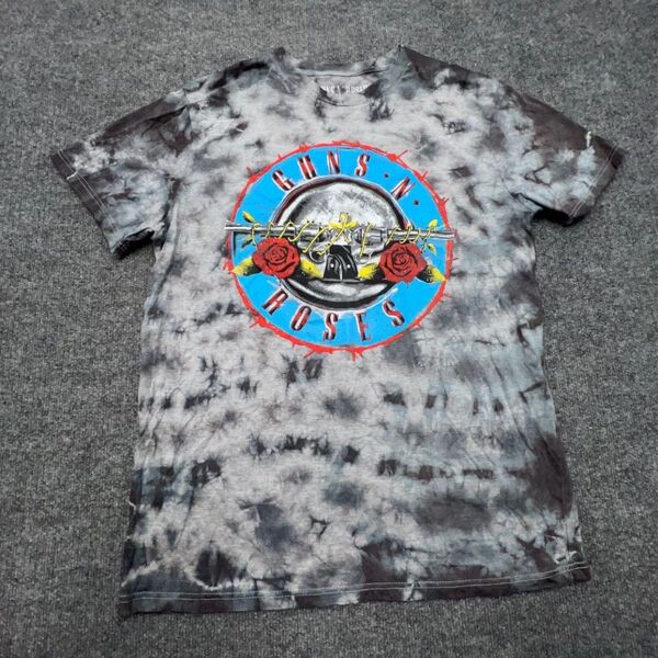 GUNS N ROSES T-Shirt Large Gray Tie Dye ガンズ アンド ローゼズ バンドTシャツ