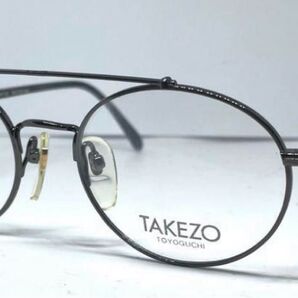 新品未使用 日本製 鯖江 ツーブリッジ 丸眼鏡 TAKEZO TOYOGUCHI ダブルブリッジ 眼鏡フレーム メガネフレーム