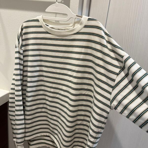 しまむら dear my dear ボーダートップス 長袖 Tシャツ カットソー ロンT