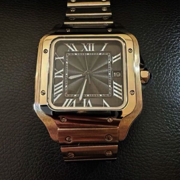 NH35 自動巻き 腕時計 カスタム SEIKO MOD タンク スクエア